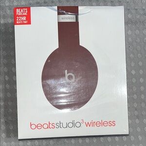 Beats Studio3 Wireless Headphones -Dark Red (30 DAY WARRANTY)